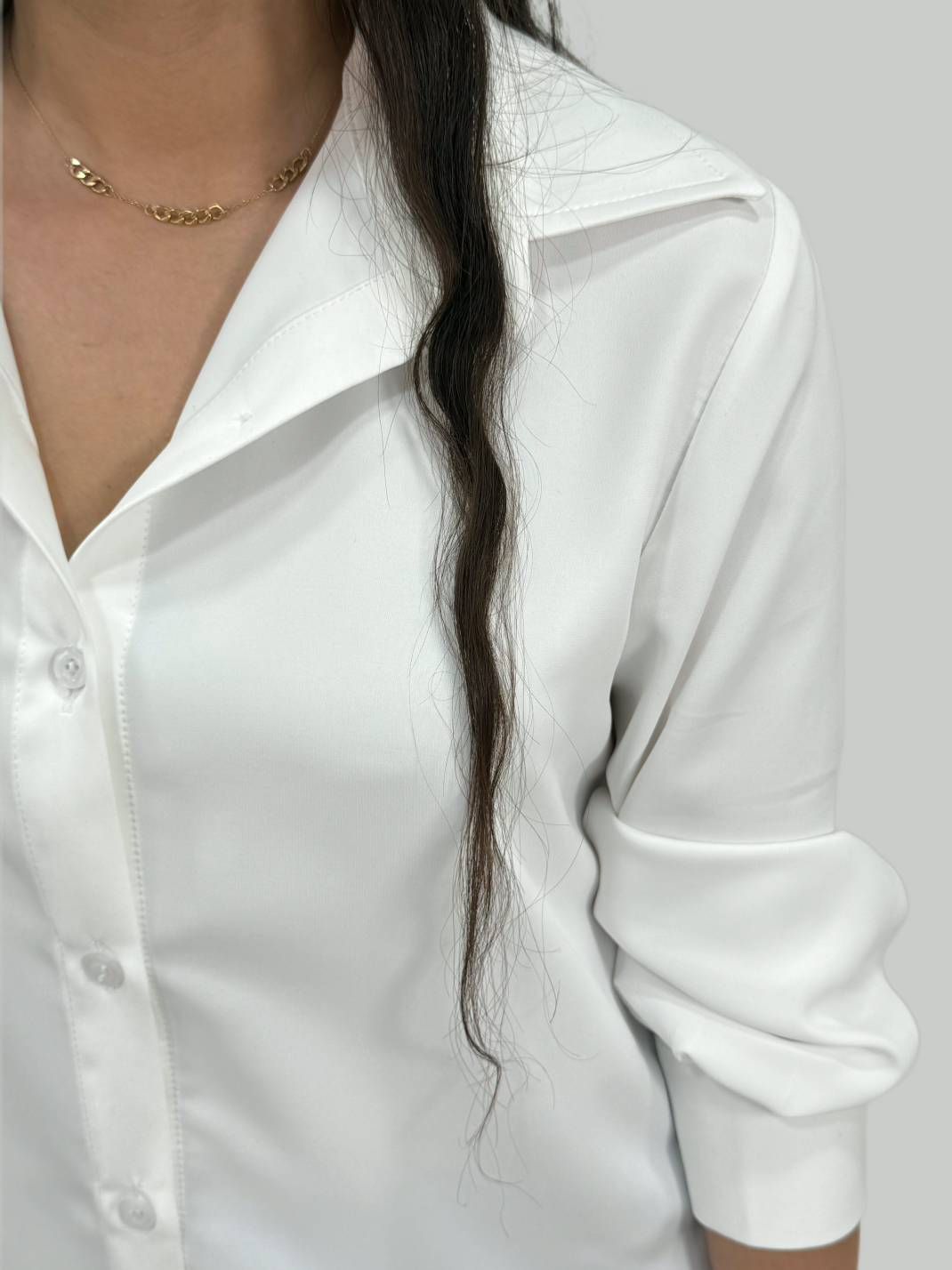 شومیز بیسیک سفید - Image 3